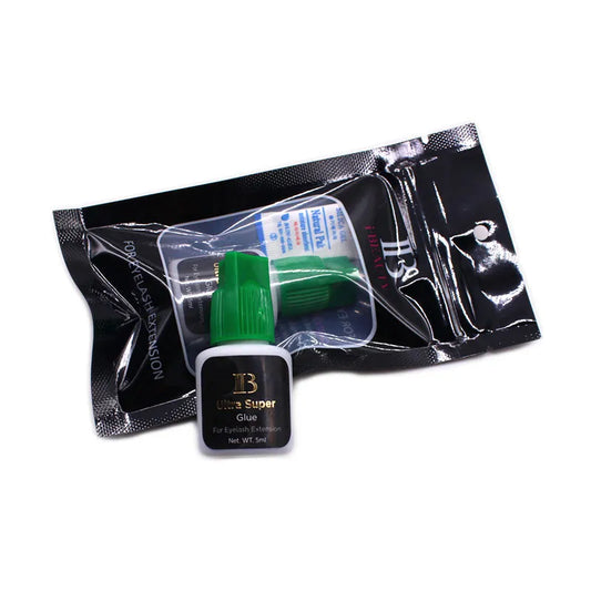 IBeauty 1 Bottle IB Ultra Super Glue Individual Fast Drying Eyelash Extensions IB Green Cap 5ml False Lash Glue Makeup Tools