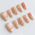 Petal Cast Press-On Nails, Almond Medium