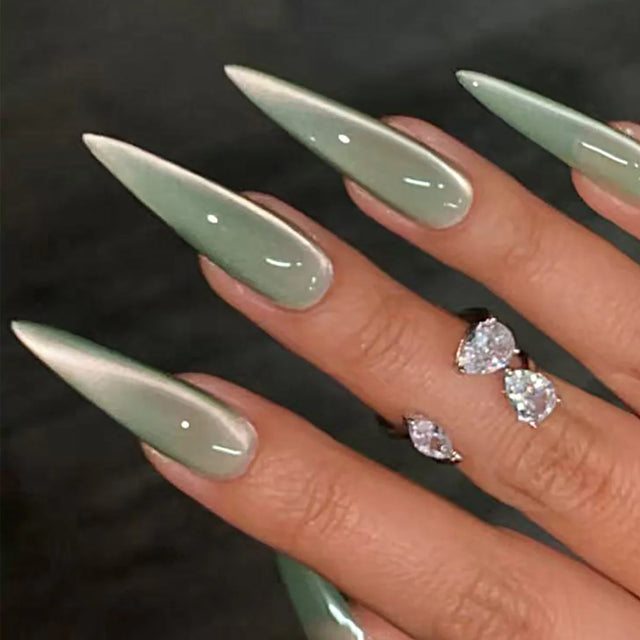 Lacquer Press-On Nails, Stiletto Long