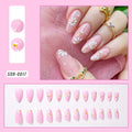 Leopard Bow French Press-On Nails, Square Short