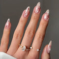 Lacquer Press-On Nails, Almond Medium