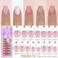 Full Cover Press-On Nail Tips, 150 Pieces in 15 Sizes