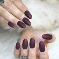 Matte Press-On Nails, Almond Medium