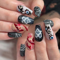 Web Press-On Nails, Coffin Long