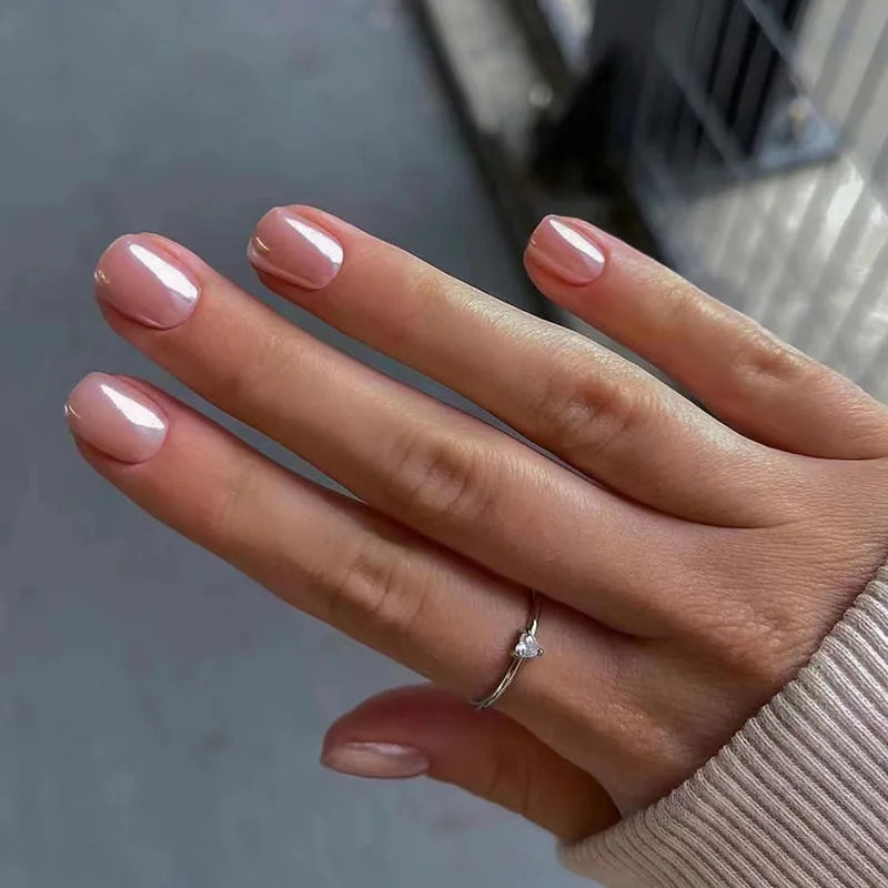 Glaze Ballet Press-On Nails, Coffin Short