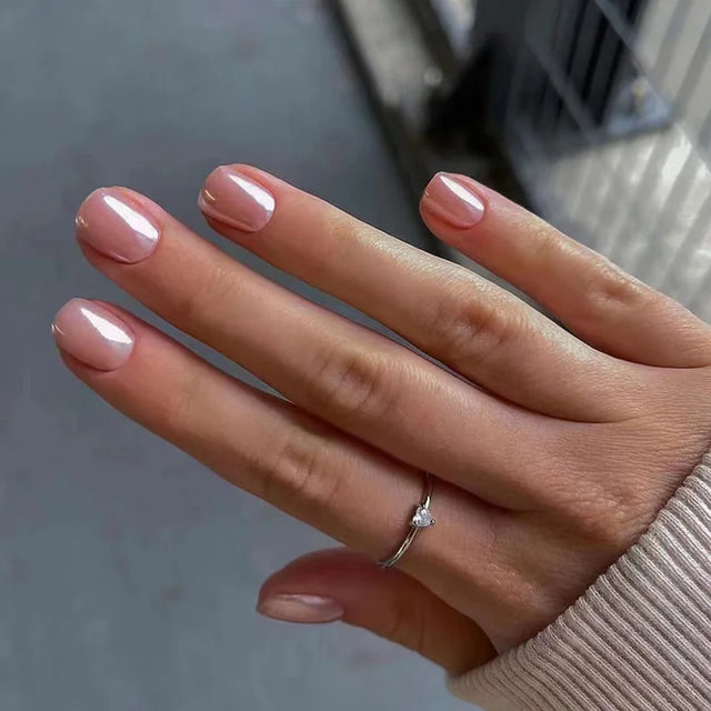 Glaze Ballet Press-On Nails, Coffin Short