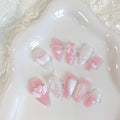 Sweet Heart Press-On Nails, Almond Medium