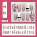 Sweet Bow French Press-On Nails, Almond Medium