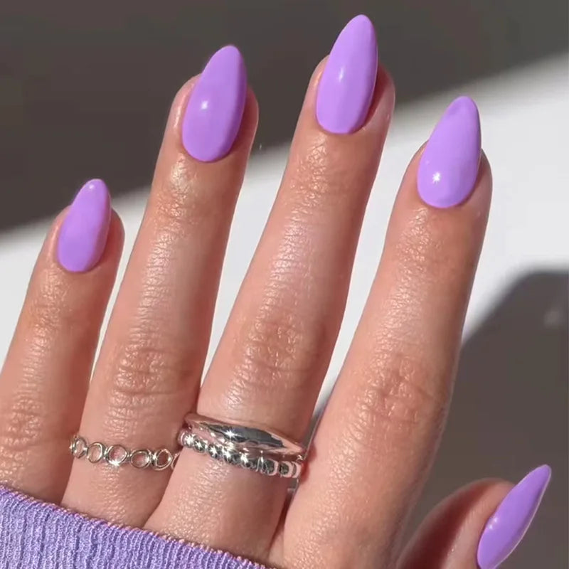 Second Skin Press-On Nails, Almond Medium