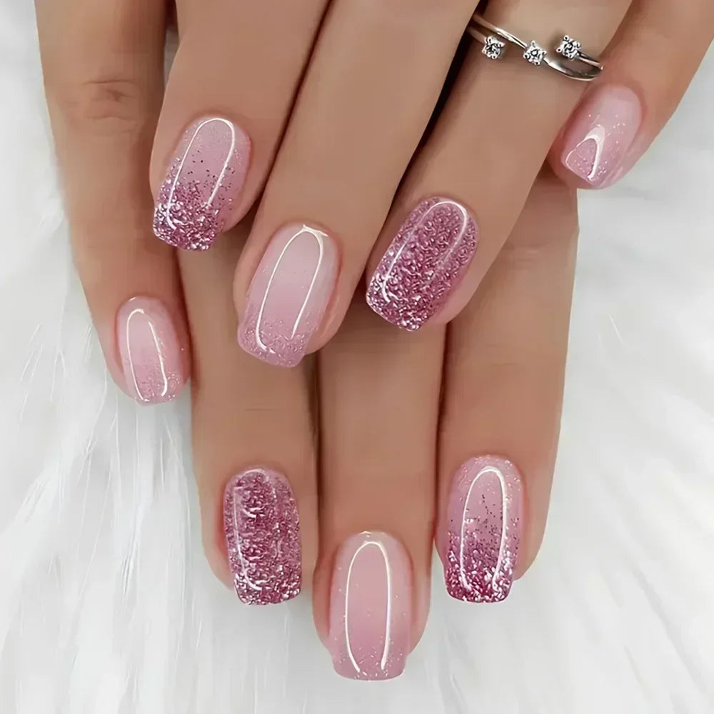 Glaze Press-On Nails, Square Short