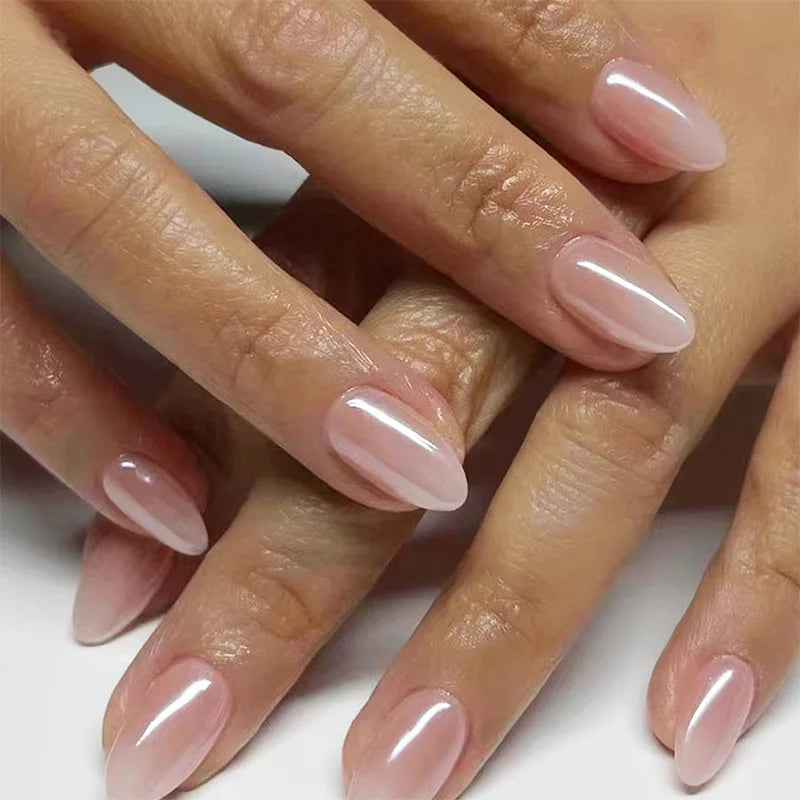 Second Skin Press-On Nails, Almond Medium