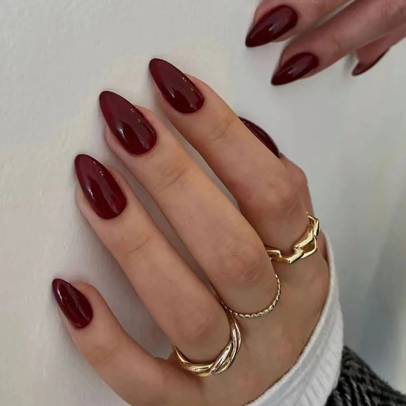 Glaze Press-On Nails, Oval Short