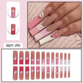 Rose Ultra Press-On Nails, Coffin Long