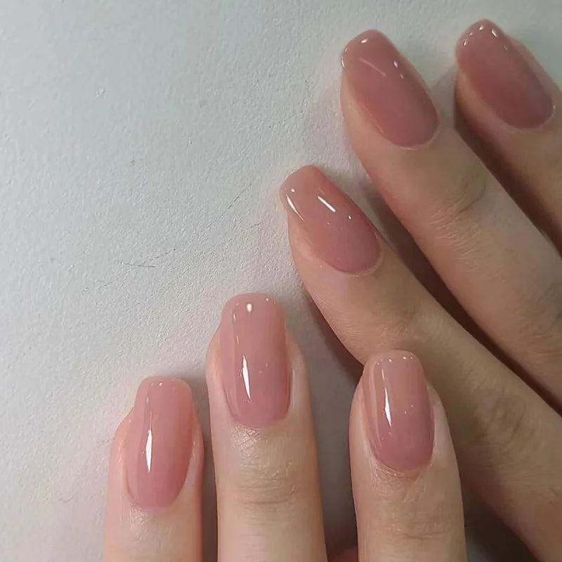 Glaze Press-On Nails, Oval Short