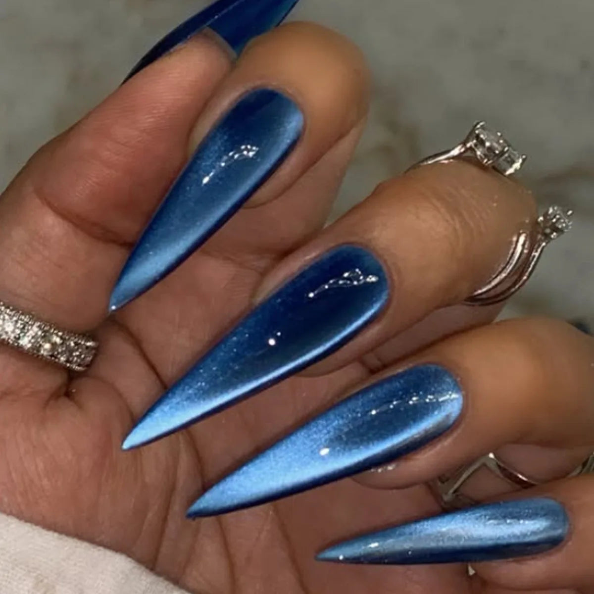 Lacquer Press-On Nails, Stiletto Long