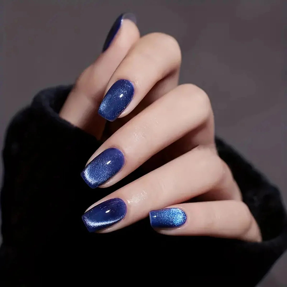 Cat Eye Press-On Nails, Square Medium
