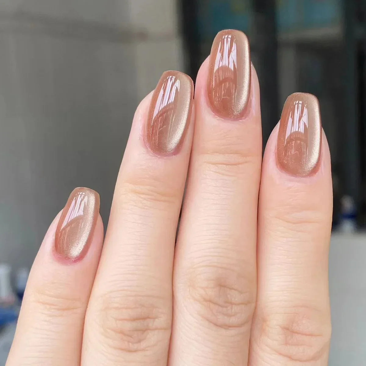 Glaze Press-On Nails, Oval Short
