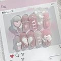 Angel Wing Press-On Nails, Coffin Long