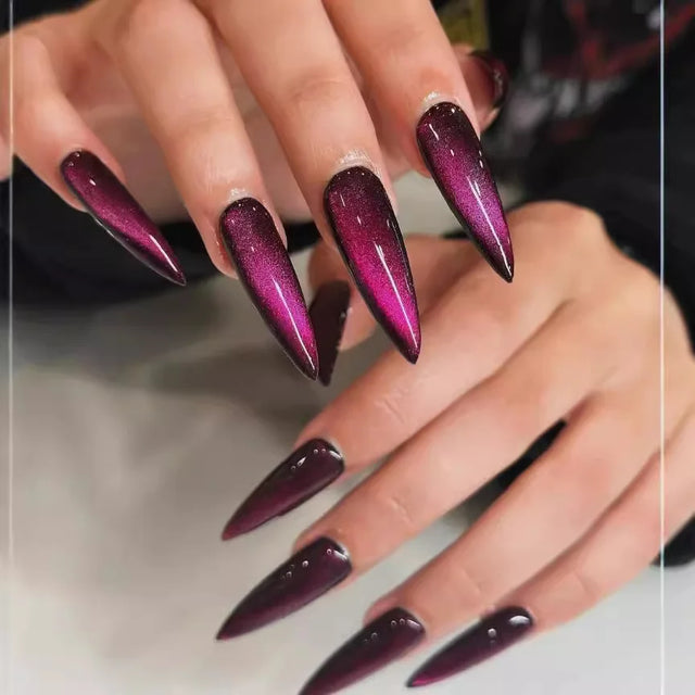 Lacquer Press-On Nails, Stiletto Long