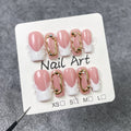 Gilded Nude Press-On Nails, Coffin Long
