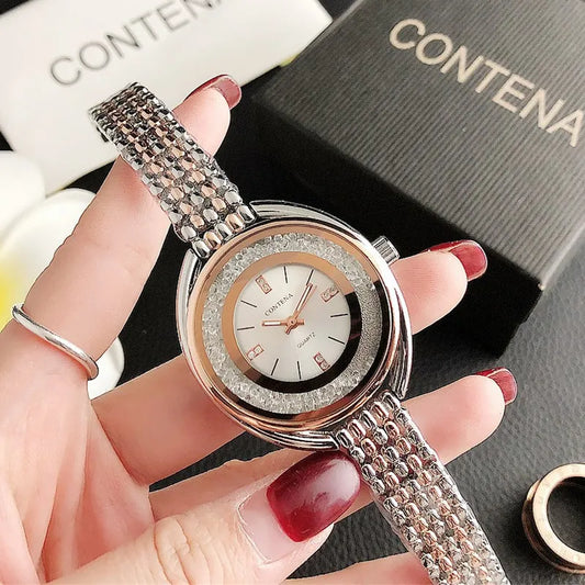 Gold Women's Watch Diamonds Ceasuri Quartz Wristwatches