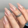 Winter Bare Press-On Nails, Almond Long