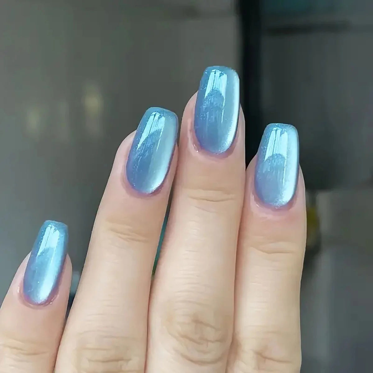 Cat Eye Press-On Nails, Square Medium