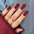 Ember Press-On Nails, Coffin Medium