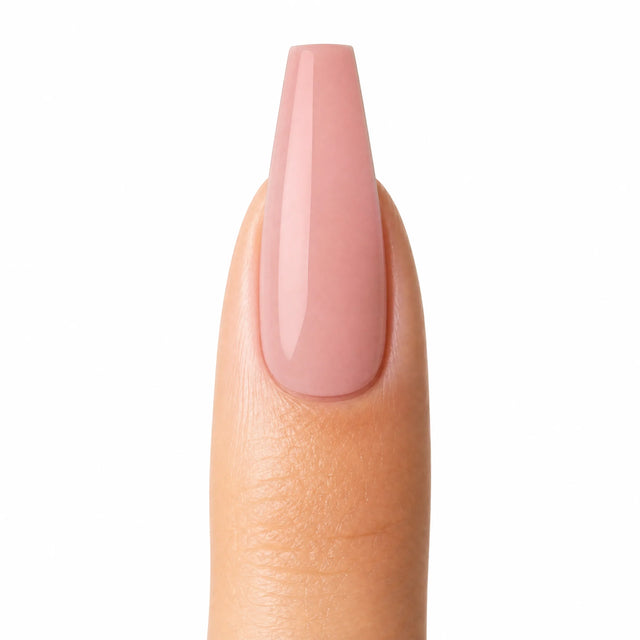 Blush Press-On Nails, Medium Coffin — Packshot fond blanc (variante / Shopping)