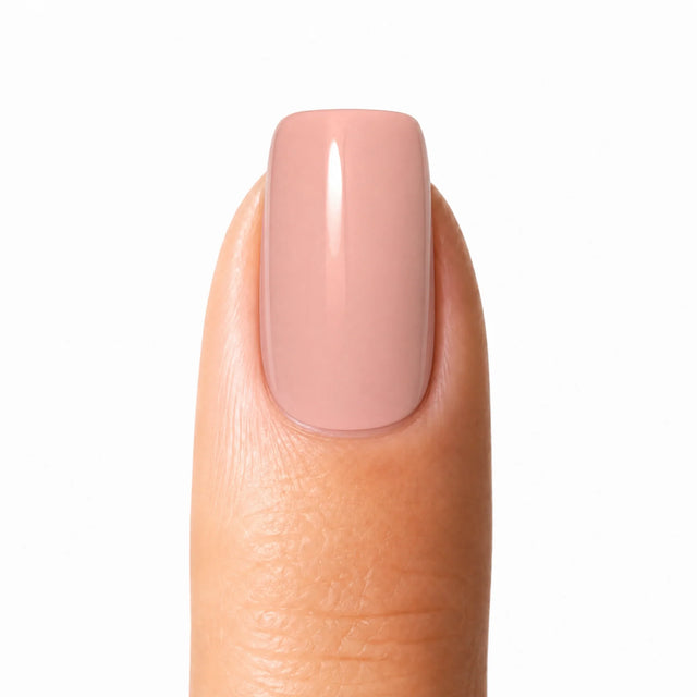 Blush Press-On Nails, Short Square — Packshot fond blanc (variante / Shopping)