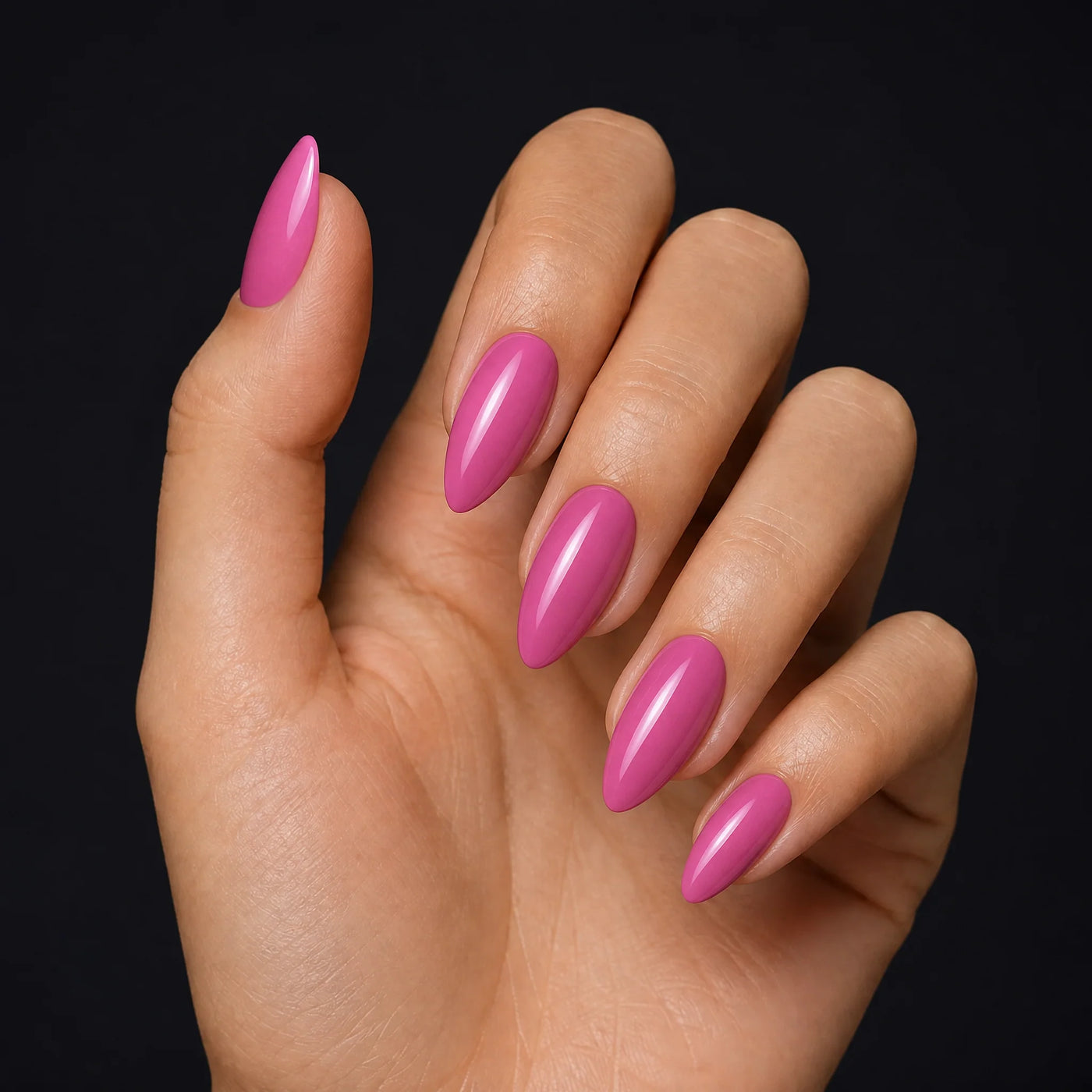 Bubblegum Press-On Nails, Medium Almond