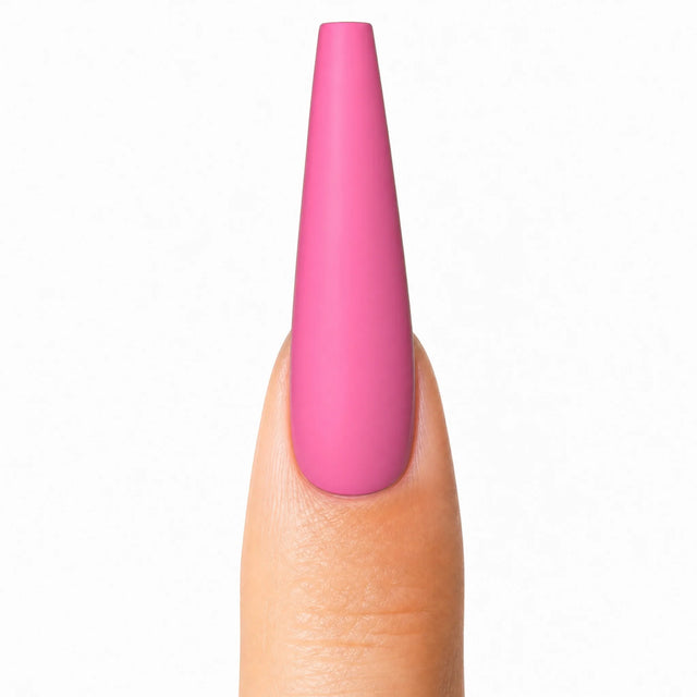 Bubblegum Press-On Nails, Long Coffin — Packshot fond blanc (variante / Shopping)