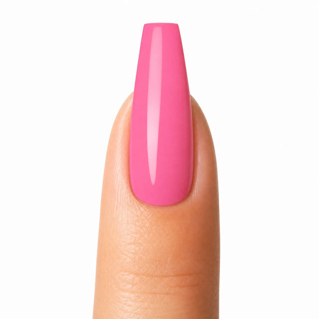 Bubblegum Press-On Nails, Medium Coffin — Packshot fond blanc (variante / Shopping)