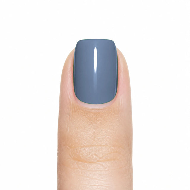 Denim Press-On Nails, Short Square