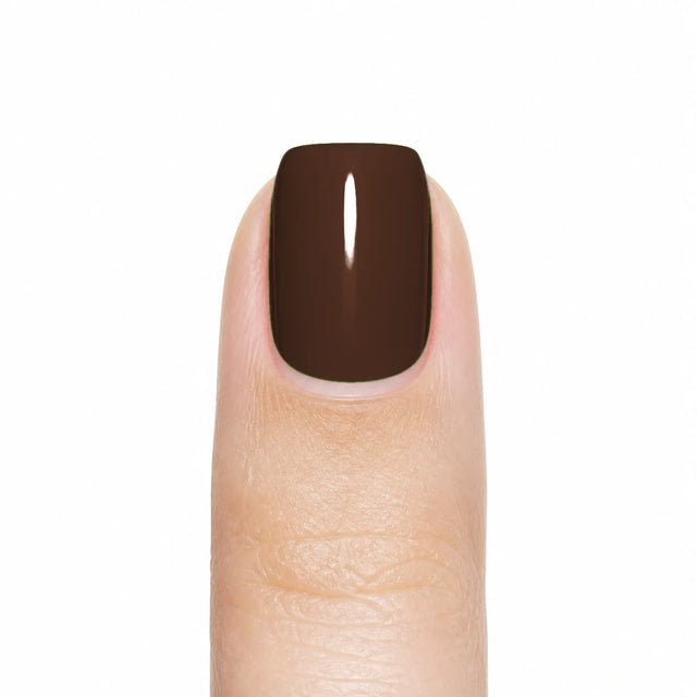 Espresso Press-On Nails, Short Square