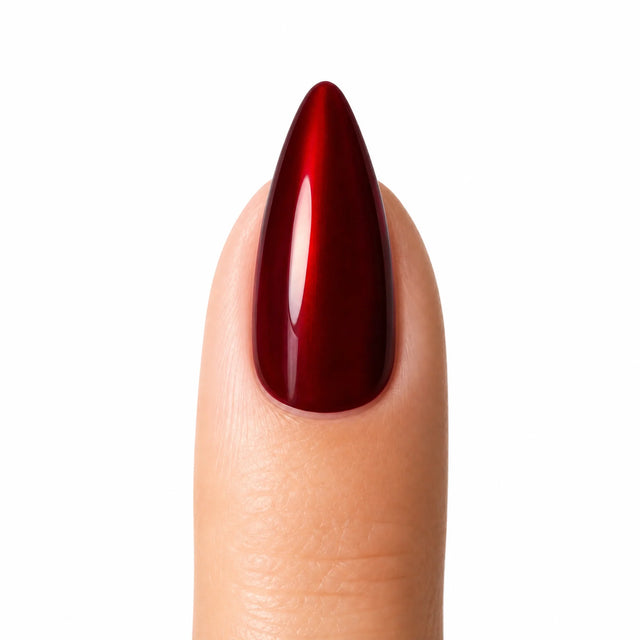 Lacquer Press-On Nails, Stiletto Long — Packshot fond blanc (variante / Shopping)