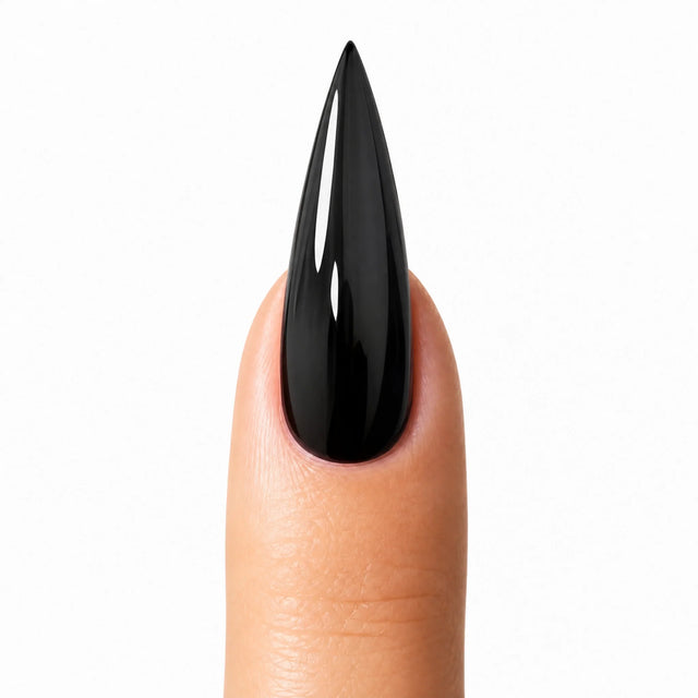 Lacquer Press-On Nails, Stiletto Long — Packshot fond blanc (variante / Shopping)