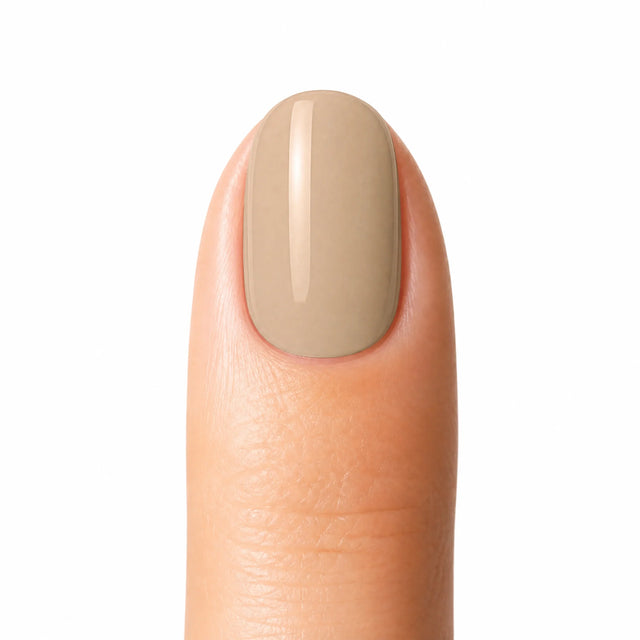 Latte Press-On Nails, Short Oval — Packshot fond blanc (variante / Shopping)