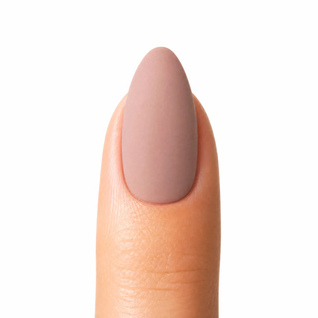 Matte Press-On Nails, Almond Medium — Packshot fond blanc (variante / Shopping)