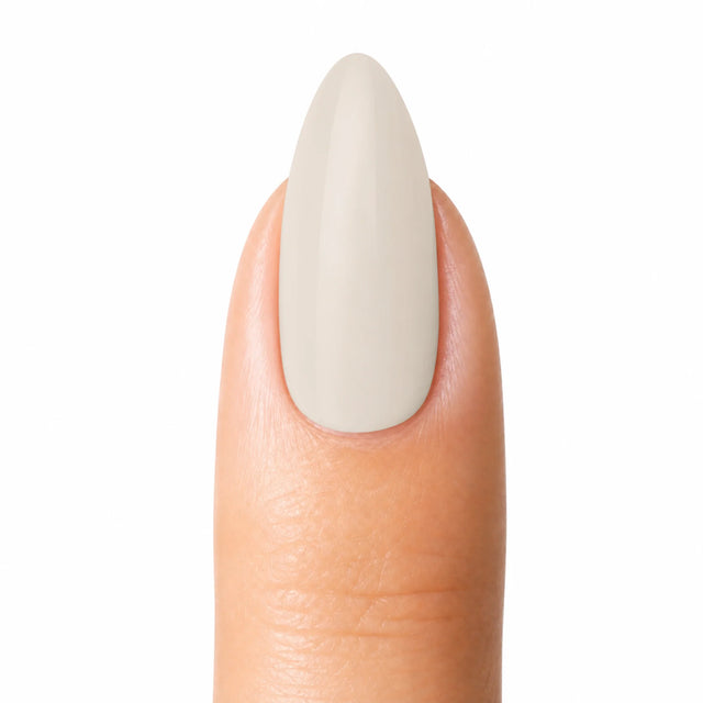 Milk Glaze Press-On Nails, Medium Almond — Packshot fond blanc (variante / Shopping)