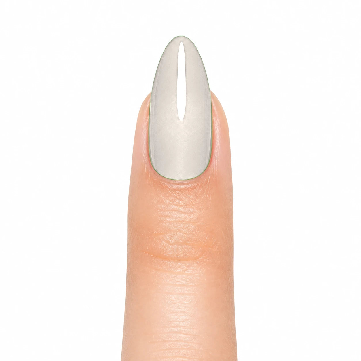 Milk Glaze Press-On Nails, Medium Almond