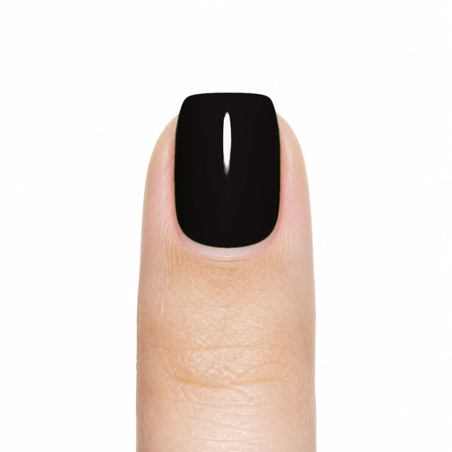 Noir Press-On Nails, Short Square