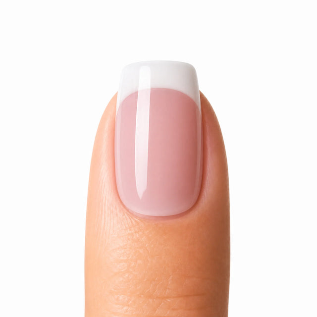 Rose French Press-On Nails, Square Short — Packshot fond blanc (variante / Shopping)