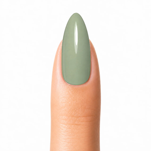 Sage Press-On Nails, Medium Almond — Packshot fond blanc (variante / Shopping)
