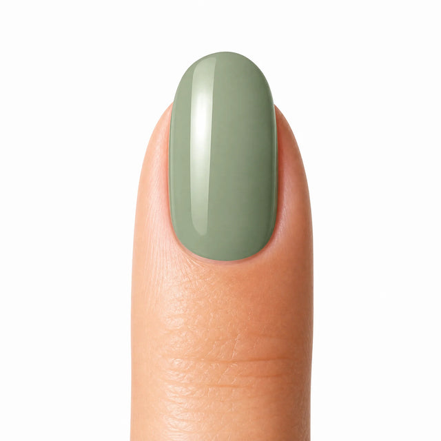 Sage Press-On Nails, Short Oval — Packshot fond blanc (variante / Shopping)