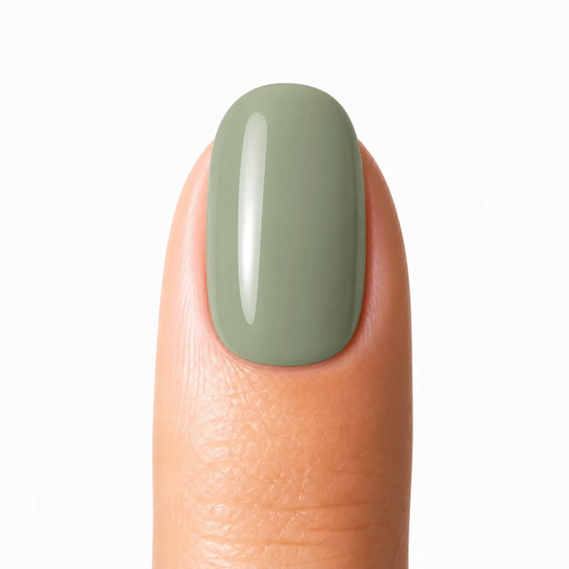 Sage Press-On Nails, Short Oval — Packshot fond blanc (variante / Shopping)