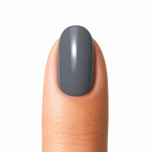 Slate Press-On Nails, Short Oval — Packshot fond blanc (variante / Shopping)