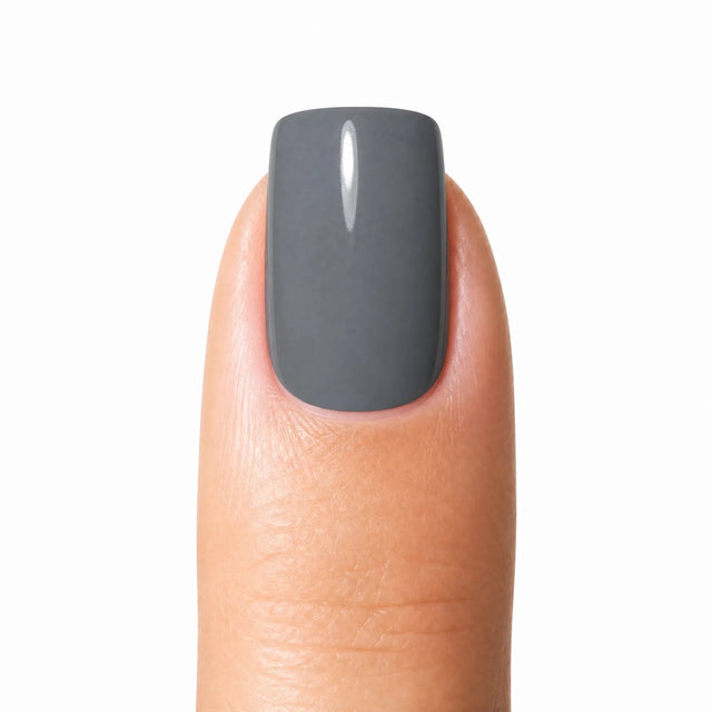 Slate Press-On Nails, Short Square — Packshot fond blanc (variante / Shopping)