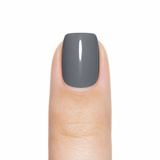 Slate Press-On Nails, Short Square