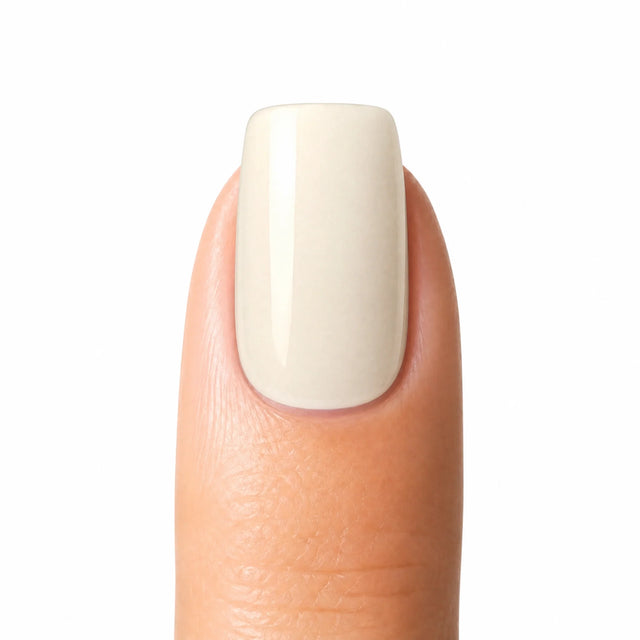 Vanilla Press-On Nails, Short Square — Packshot fond blanc (variante / Shopping)